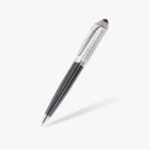 قلم أسود فضي 128